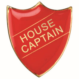 SCHOOL SHIELD BADGE (HOUSE CAPTAIN) RED – 1.25in
