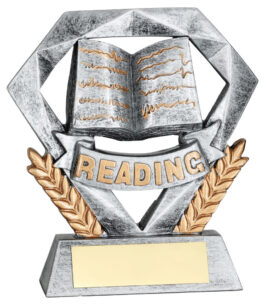 PEW/GOLD READING MINI DIAMOND WITH PLATE – 4in