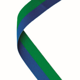 MEDAL RIBBON GREEN/BLUE – 30 X 0.875in